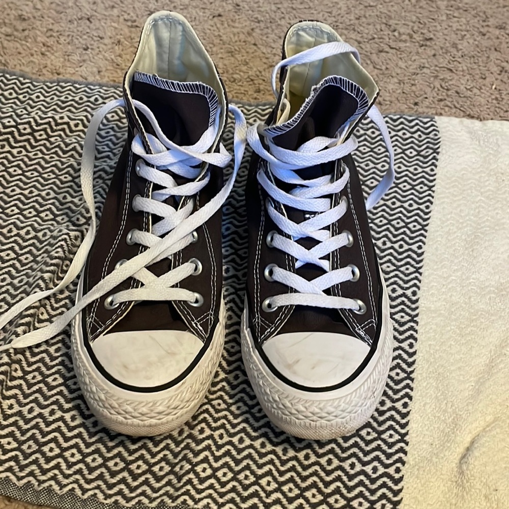High Top Converse Dark Grey